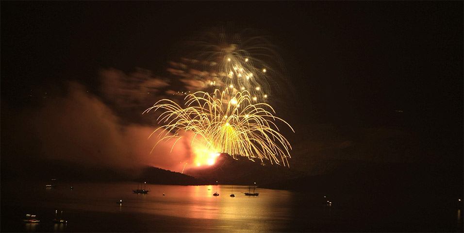A virtual eruption of Santorini’s volcano