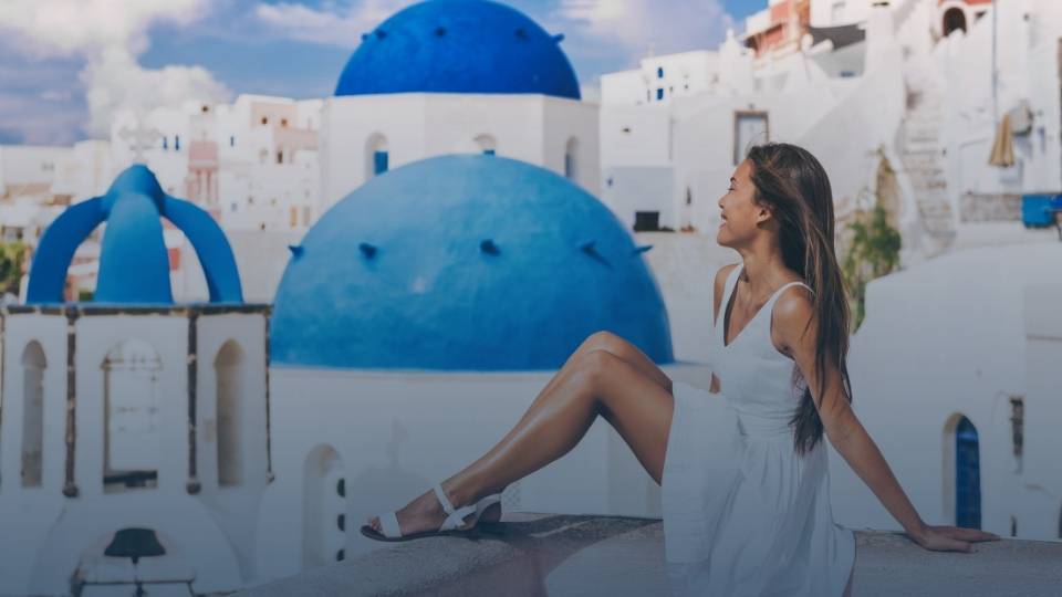 Island exploration is possible because to Santorini’s varied topography